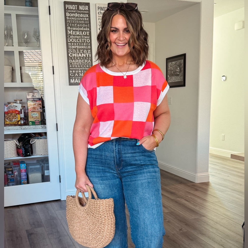 Checkered Women's Top